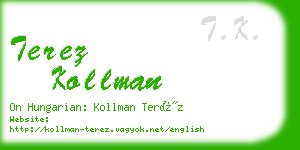 terez kollman business card